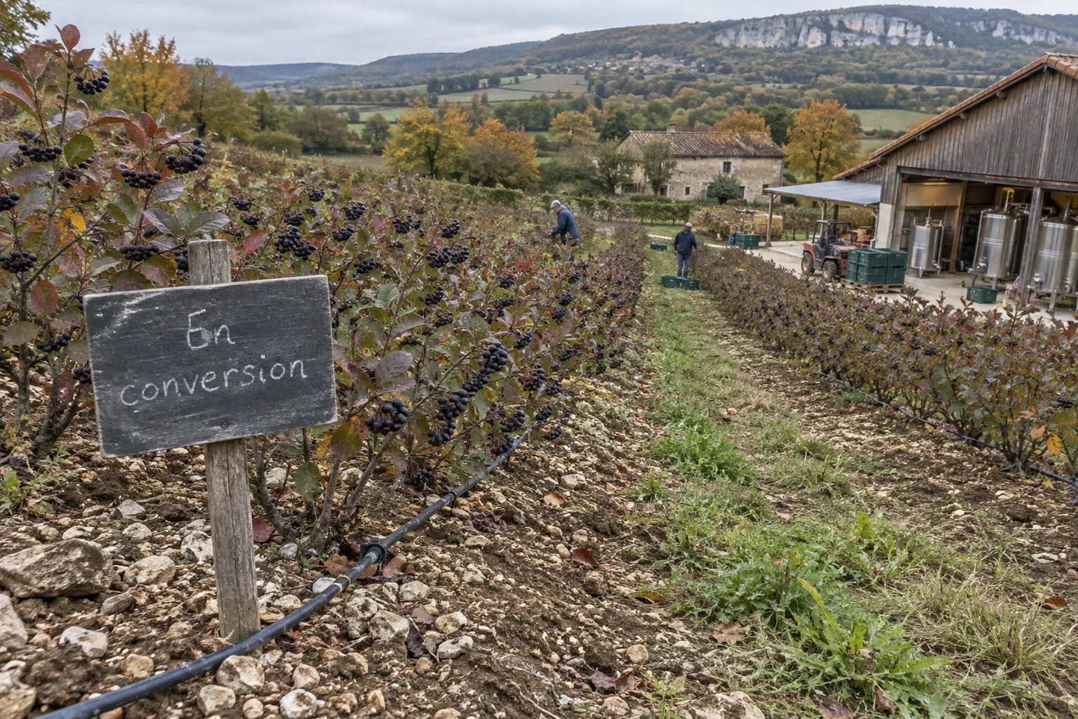 Certification bio : le parcours du producteur d'aronia